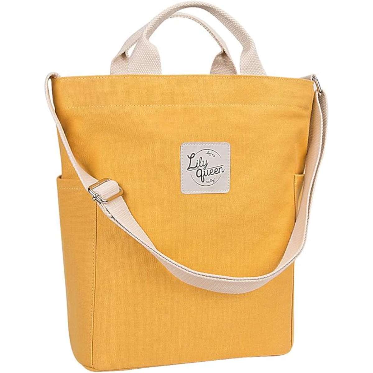 Lily queen Women Canvas Tote Handbags Casual Shoulder Work Bag Crossbody