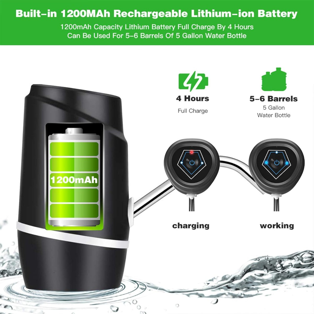 5 gallon electric drinking portable water dispenser