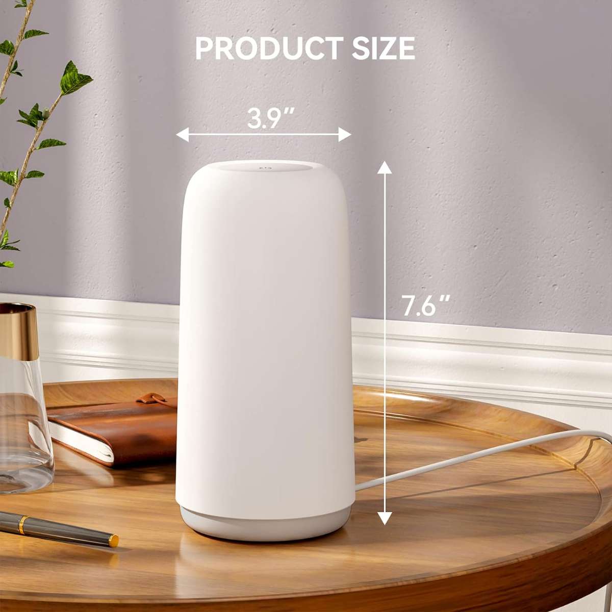 Touch the bedside table lamp, 3-way dimmable small lamp in the bedroom