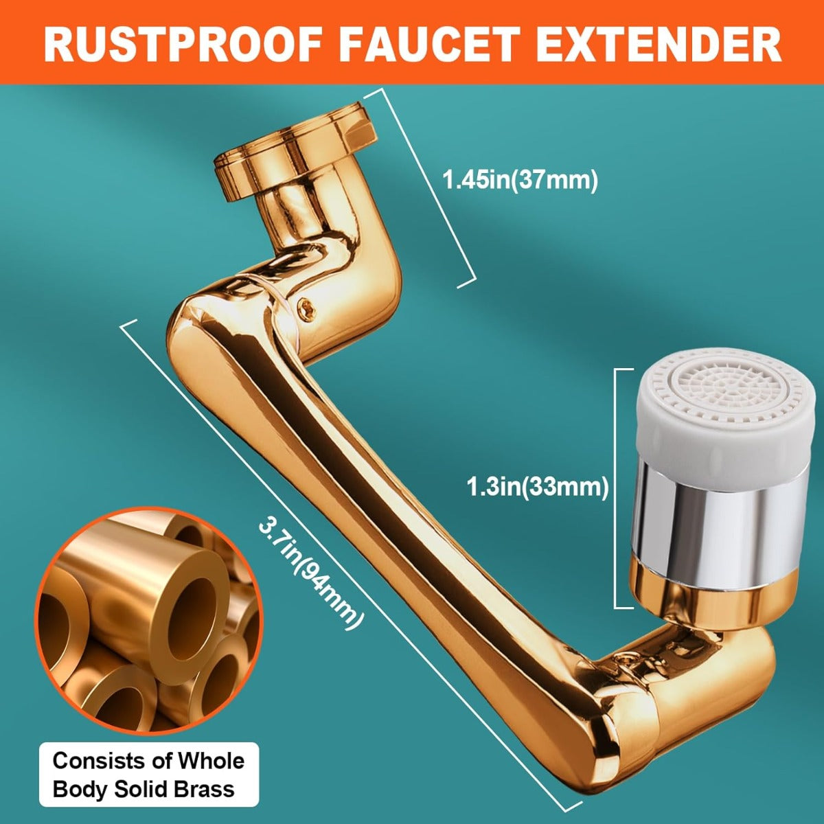 sptar 1440° faucet expander, bathroom sink, 2 outlet modes