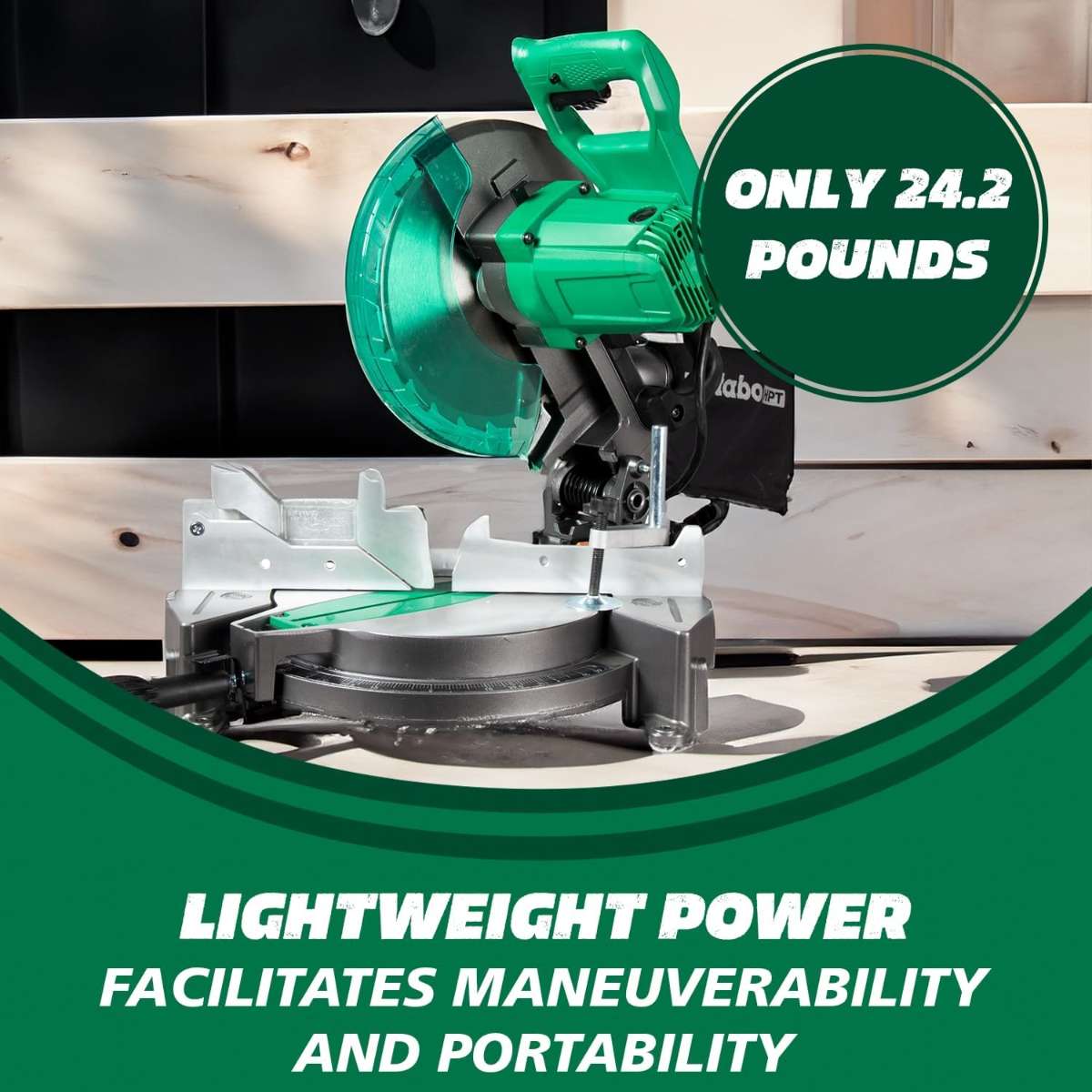 Metabo HPT composite miter saw C10FCGS