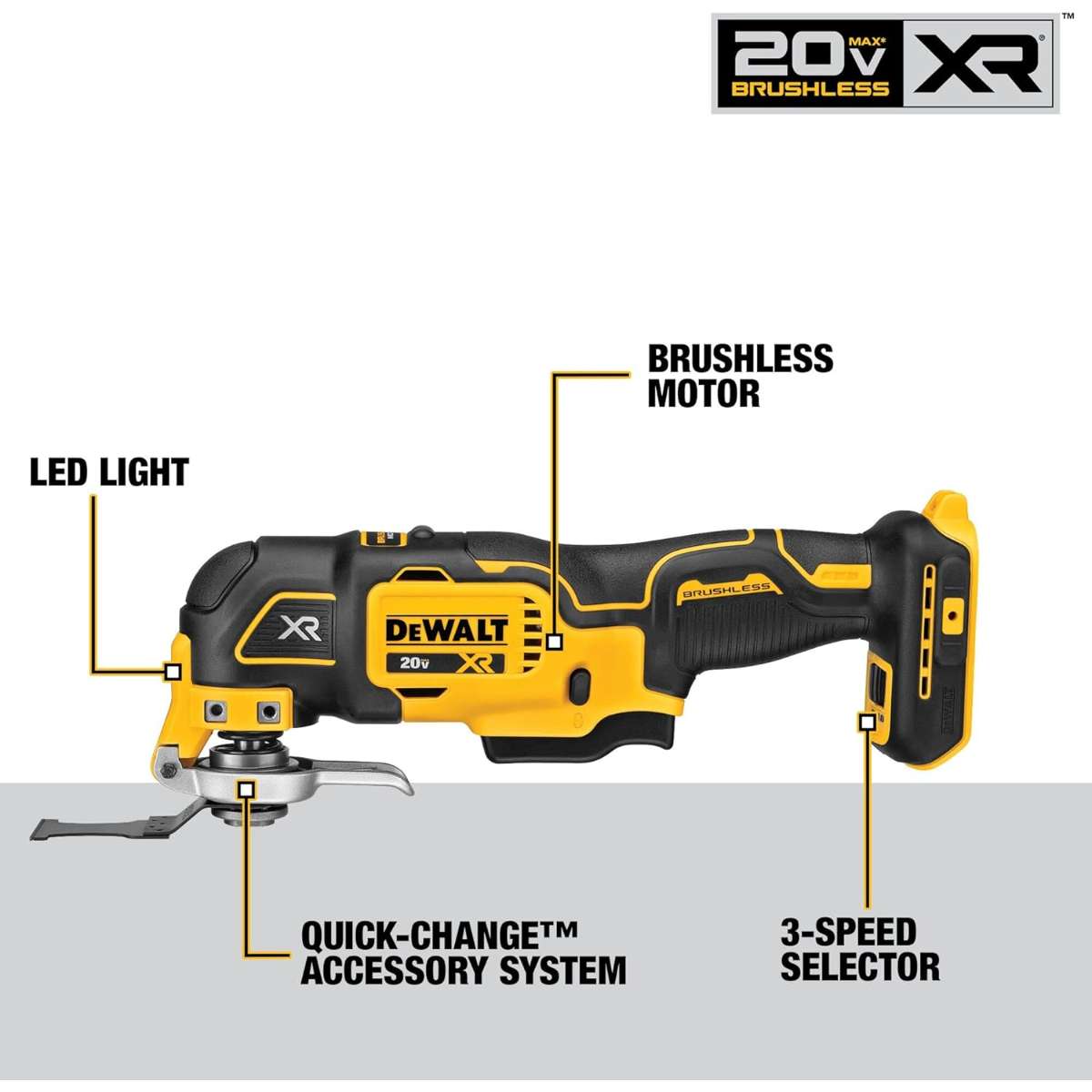 DEWALT 20V Max XR Swing Multi-Tool (DCS356B)