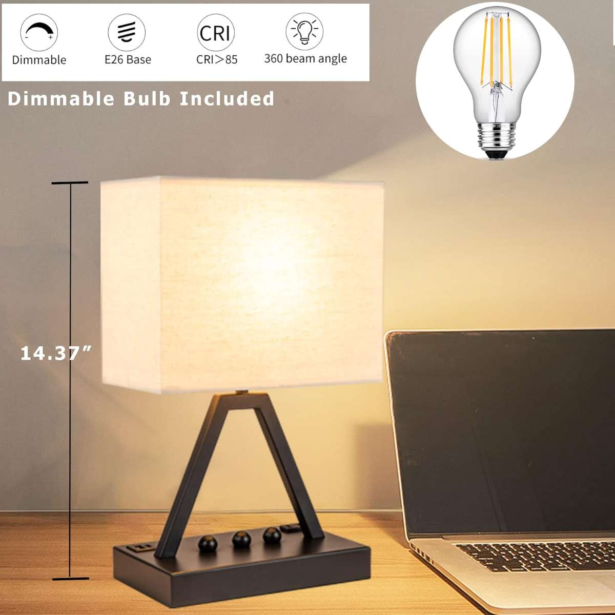 Briver Usbuck Touch Console Light, Black