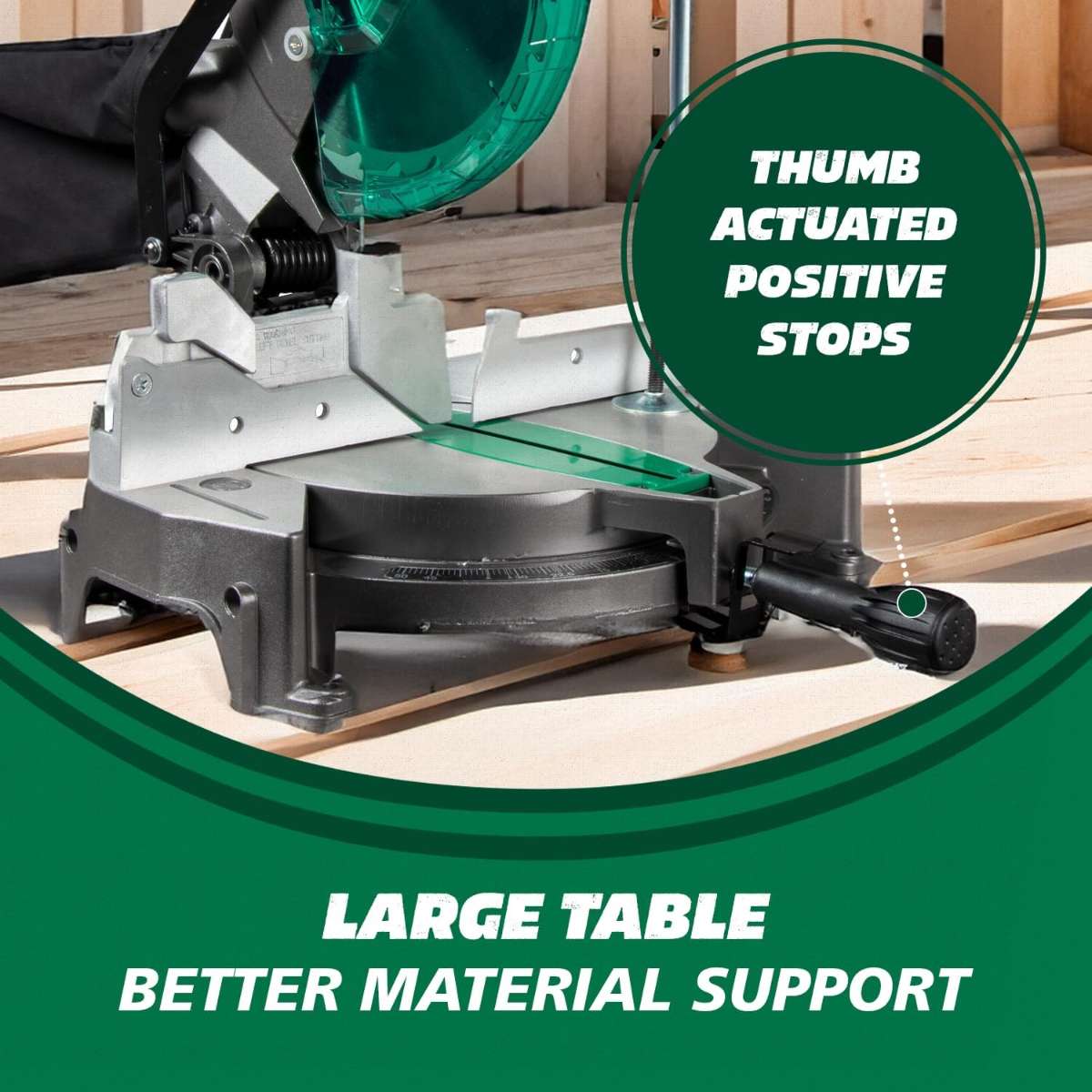 Metabo HPT composite miter saw C10FCGS