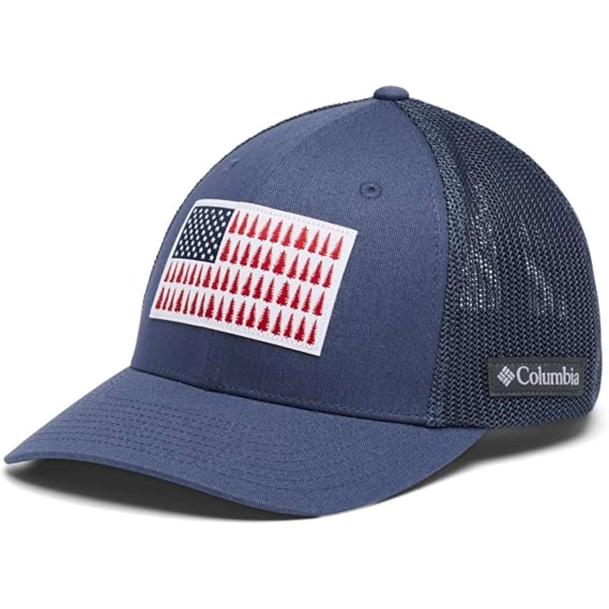 Columbia Unisex-Adult Tree Flag Mesh Ball Cap - High Crown