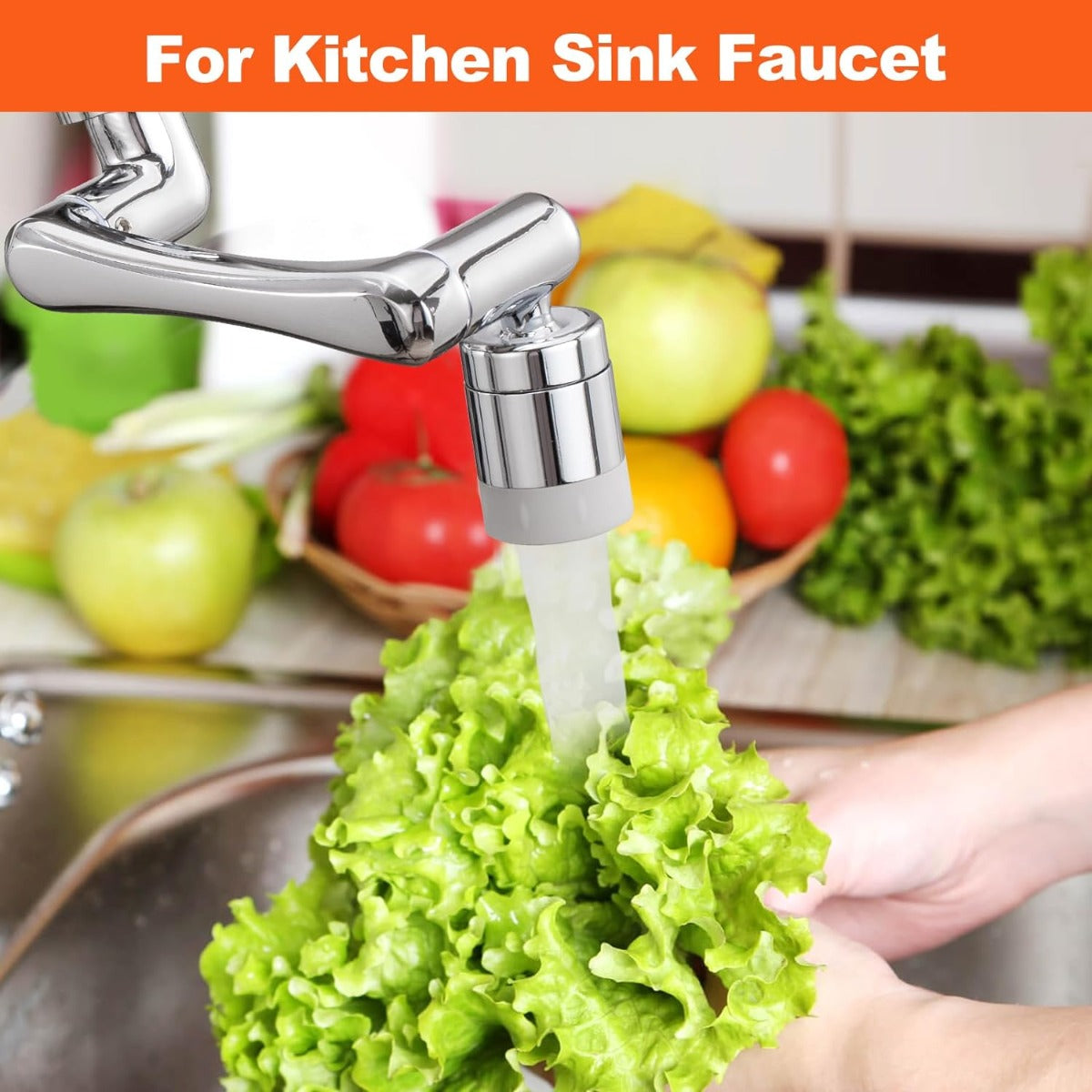 sptar 1440° faucet expander, bathroom sink, 2 outlet modes