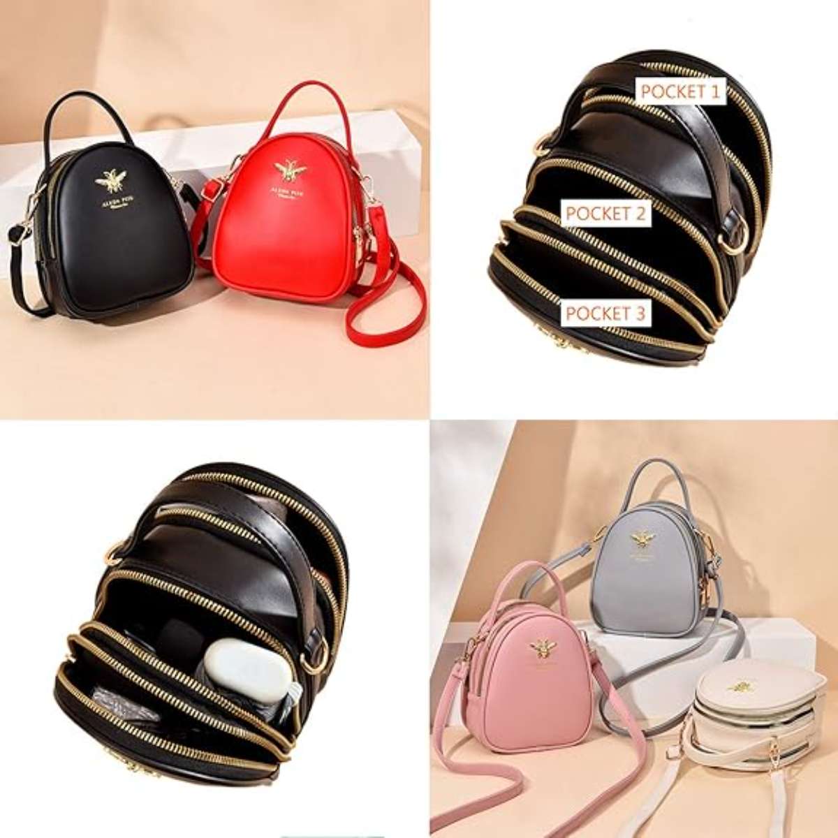 Small crossbody bag, women's shoulder bag