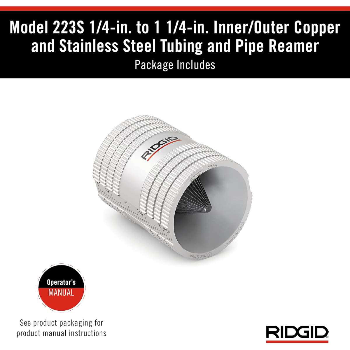 RIDGID 29983 Model 223S 1/4" to 1-1/4" Miniature