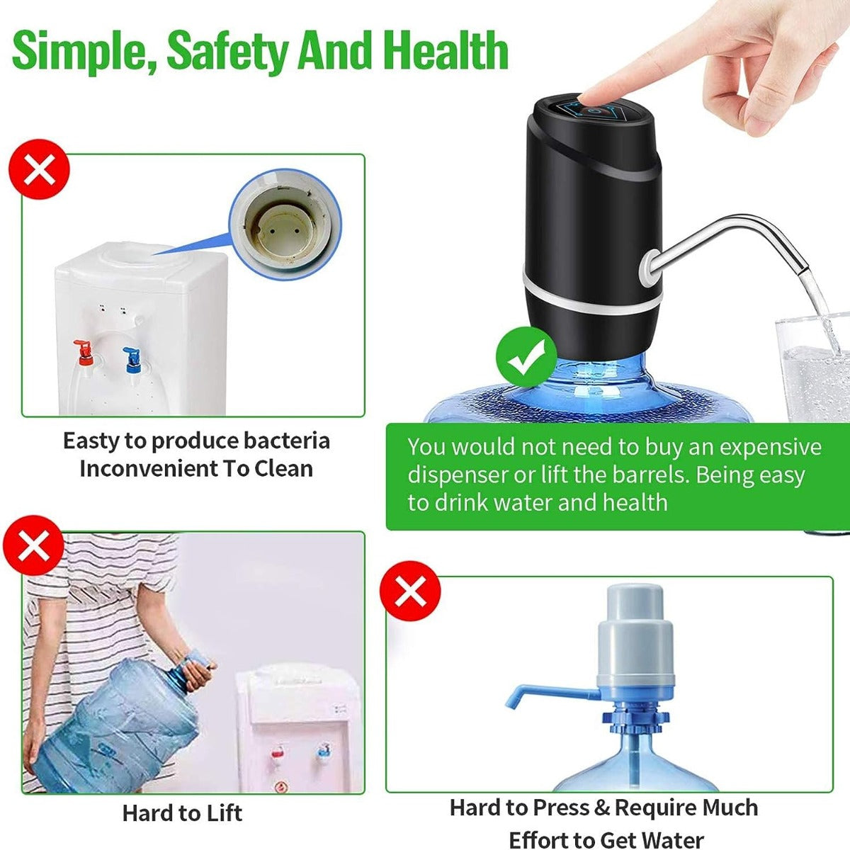 5 gallon electric drinking portable water dispenser