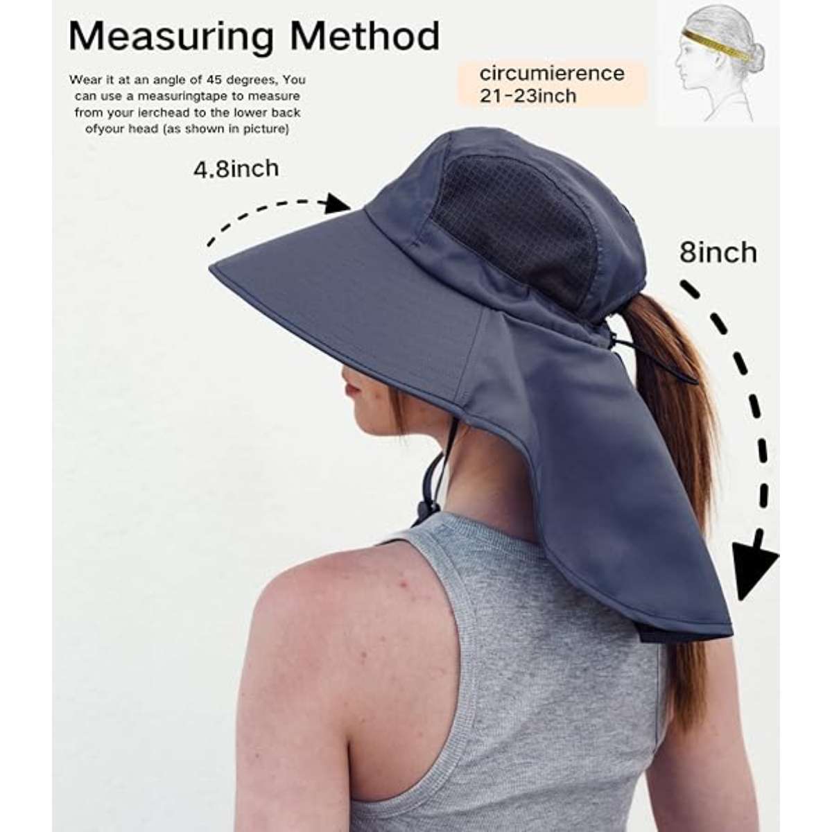 Sun hat ladies UV protection fishing hat