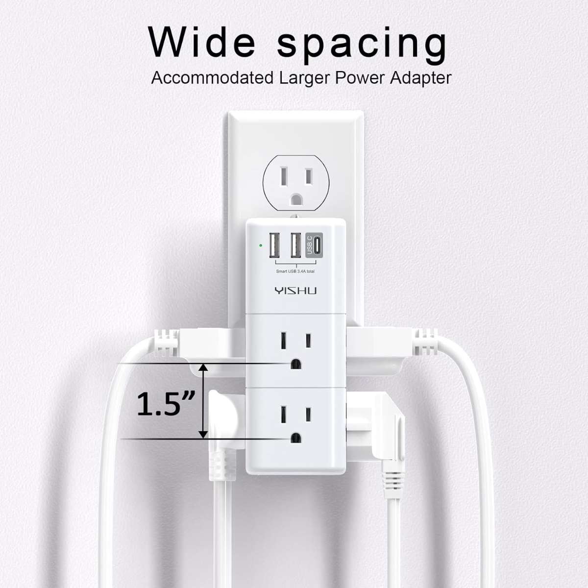 USB Multi-Plug Socket Extender - YISHU