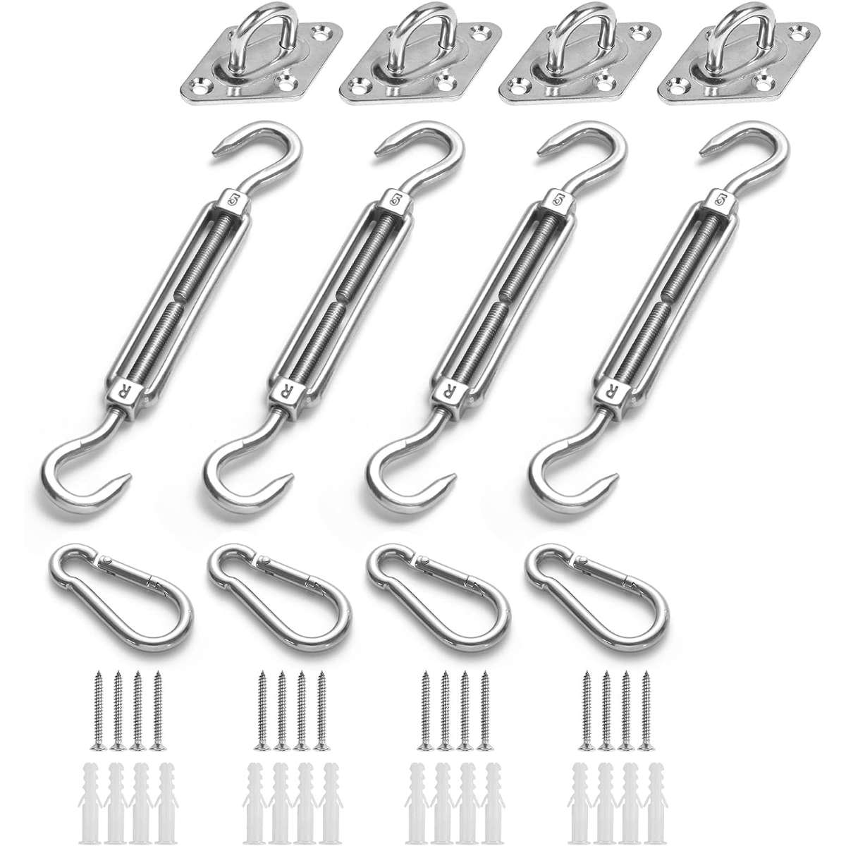 30-pack round matte black door hinges