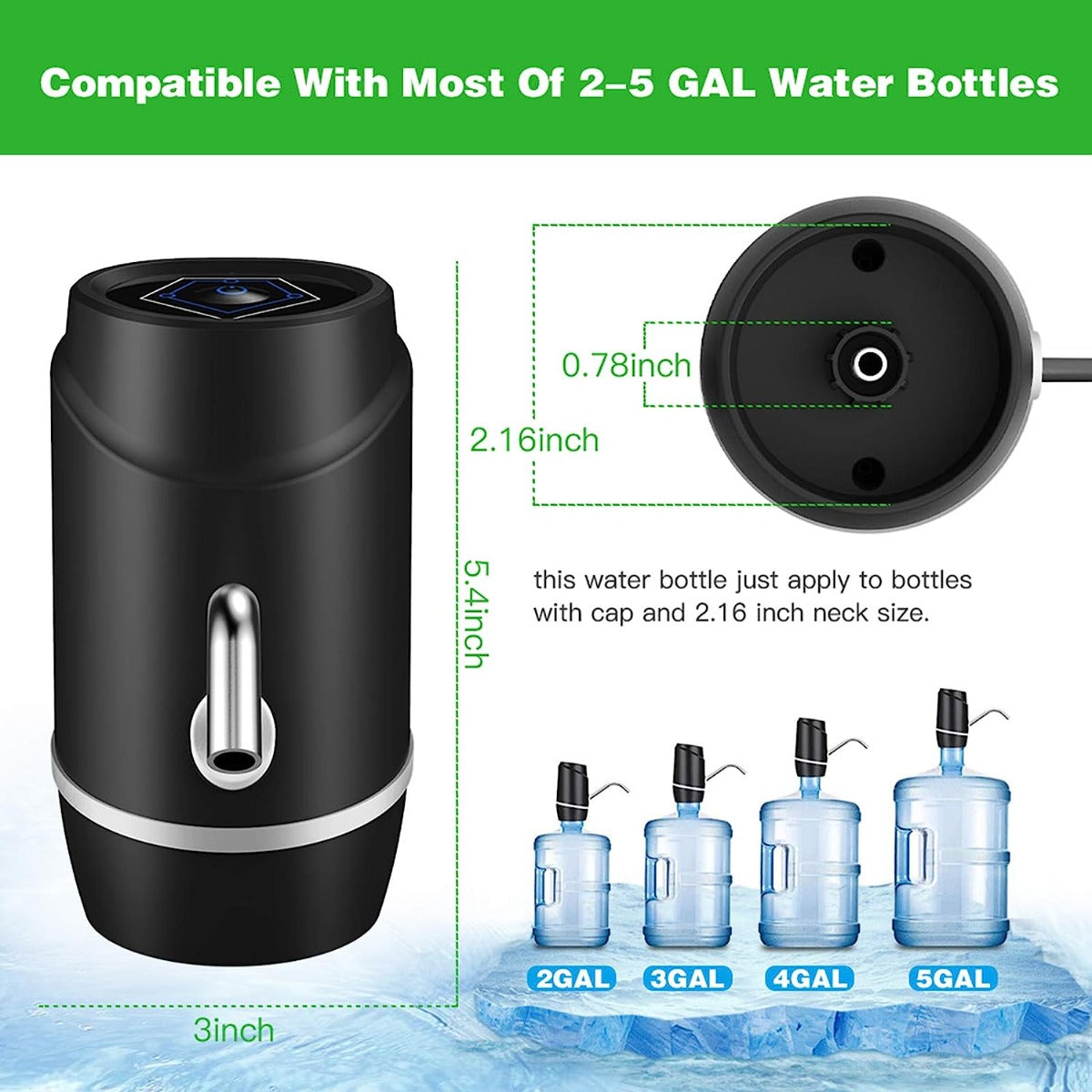 5 gallon electric drinking portable water dispenser