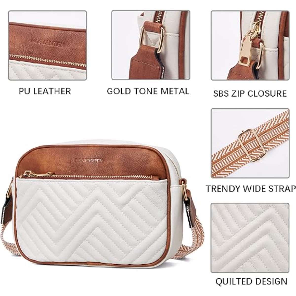Bossten's quilted cross-body bag