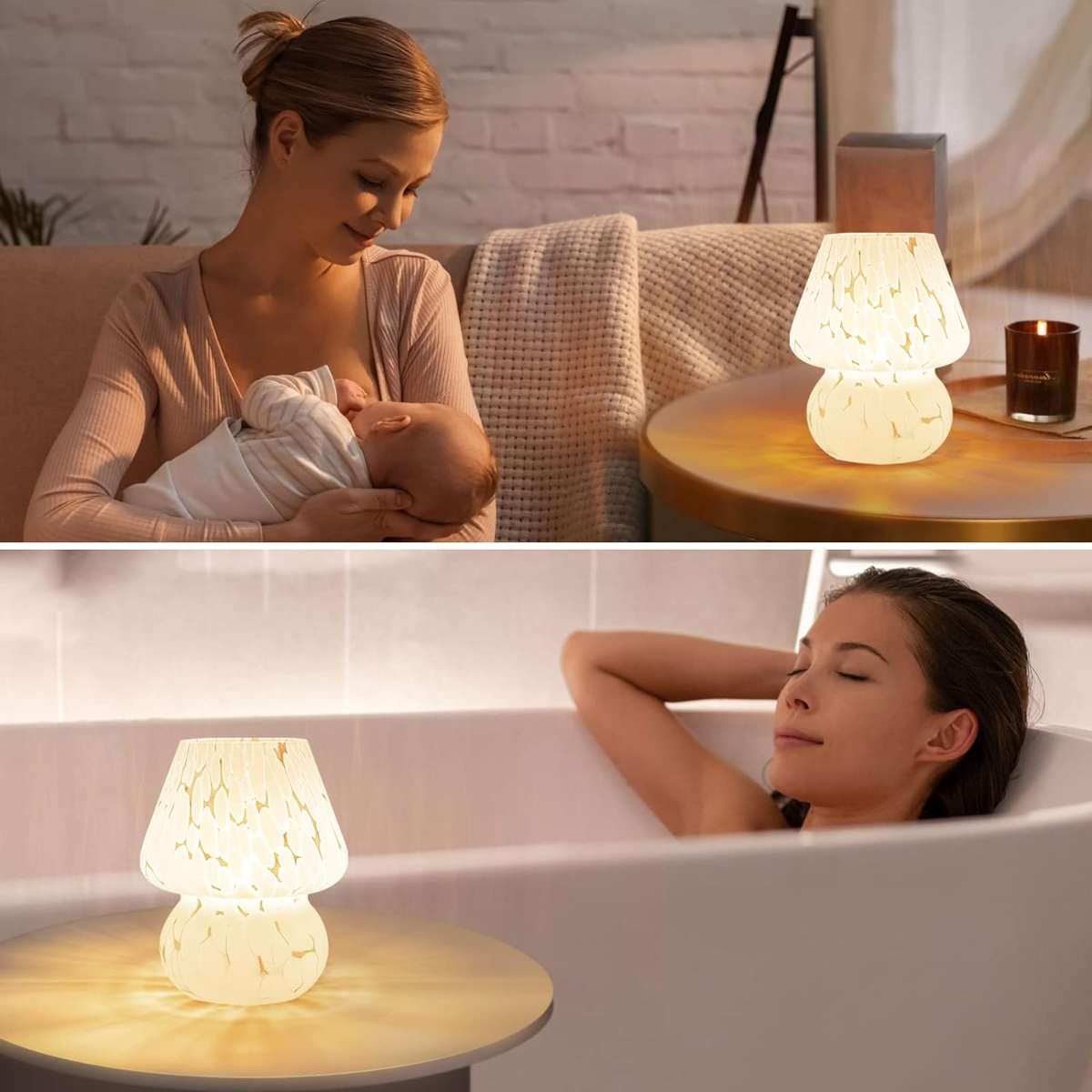 Small bedside counter light bedside table night light
