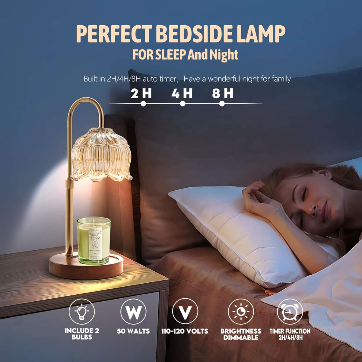 GEEZO scented candle heating lamp