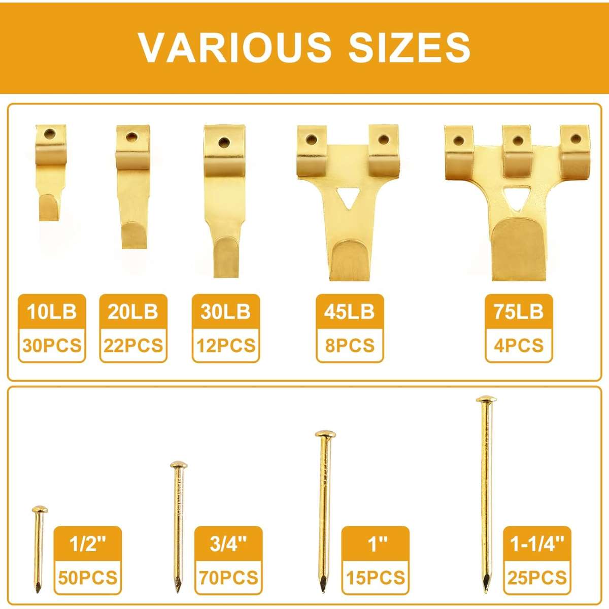KURUI 303Pcs Picture Hanging Kit