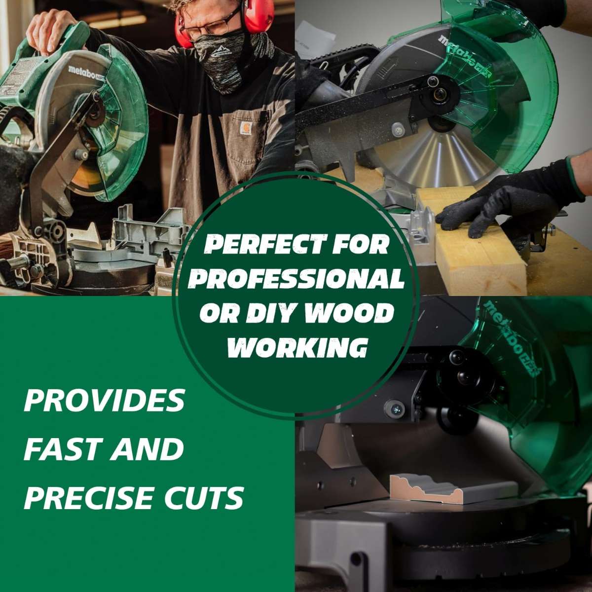 Metabo HPT composite miter saw C10FCGS