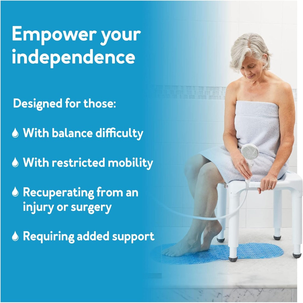 Carex Universal bath chair and shower chair