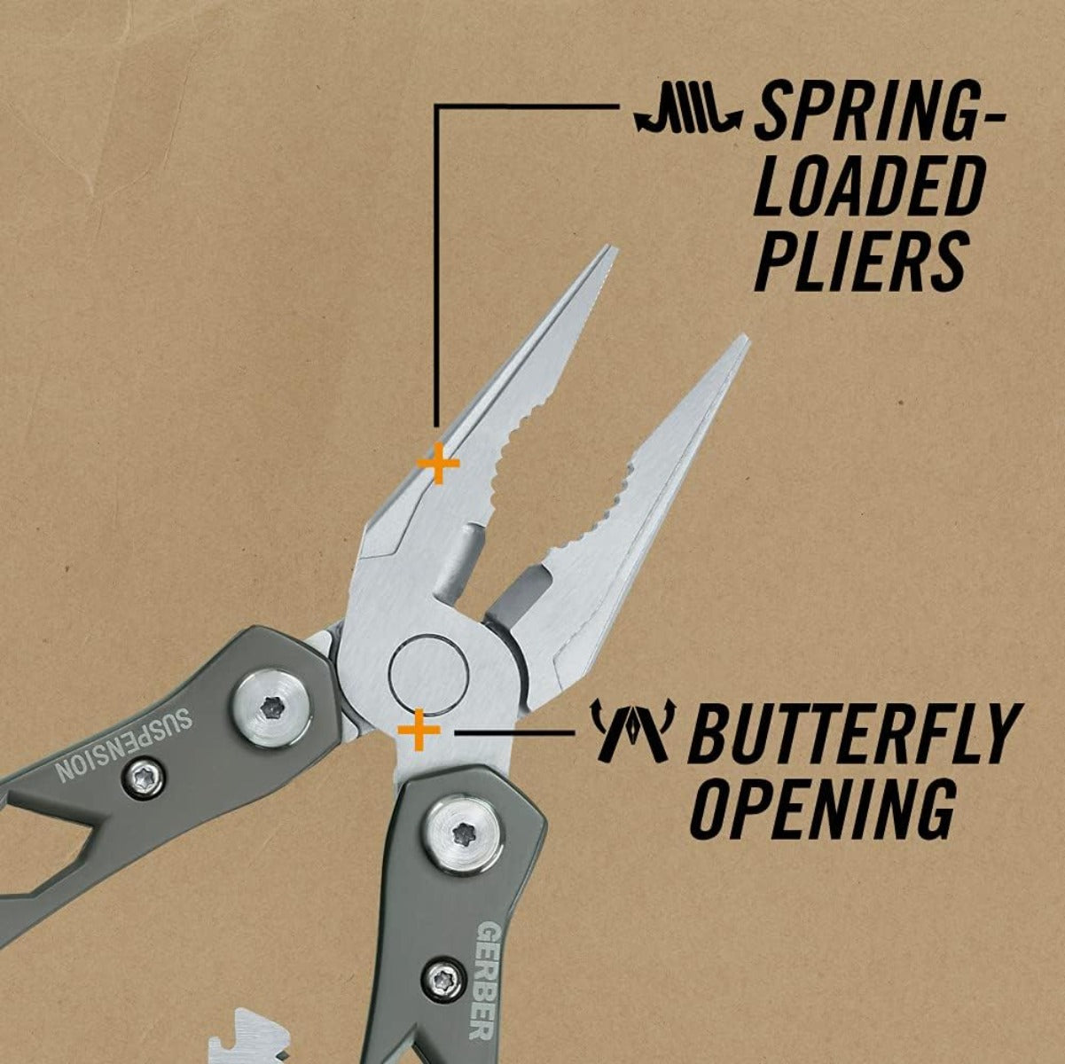 Gerber gear suspension 12 in 1 pin nose pliers multi-tool