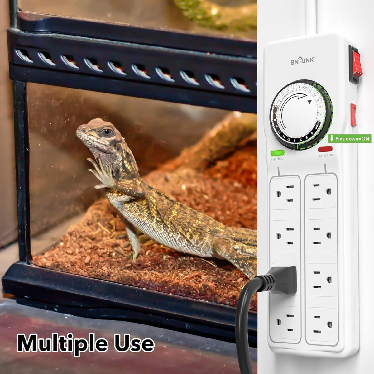 BN-LINK socket surge protector with mechanical timer
