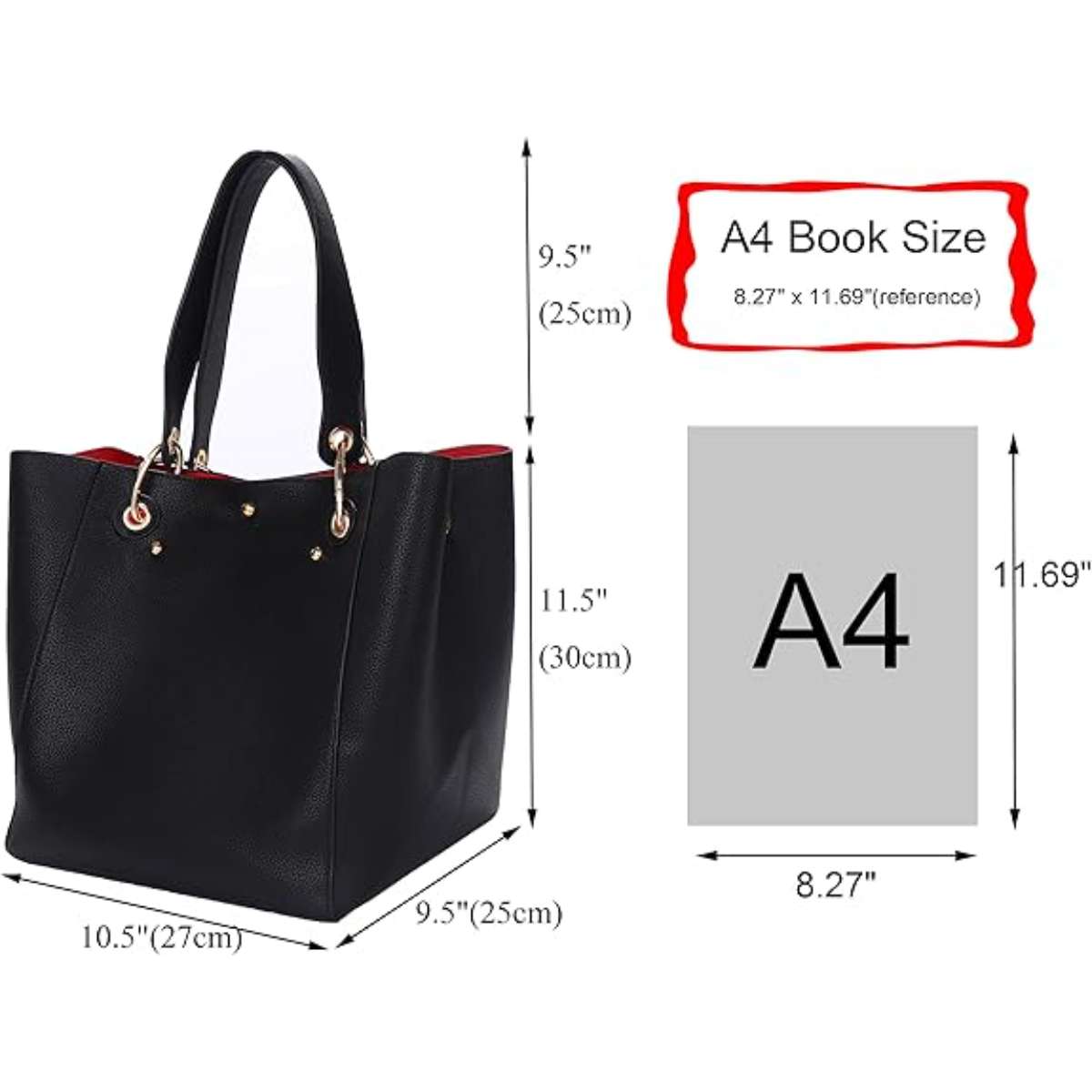 Large capacity work tote bag