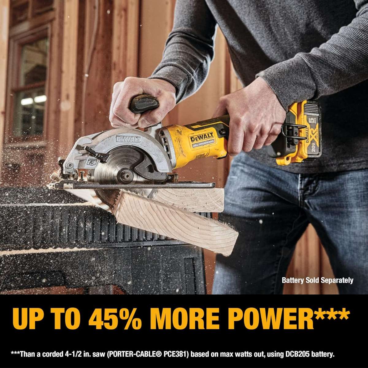 DEWALT ATOMIC 20V MAX* Circular Saw, 4-1/2-Inch, Tool Only (DCS571B)
