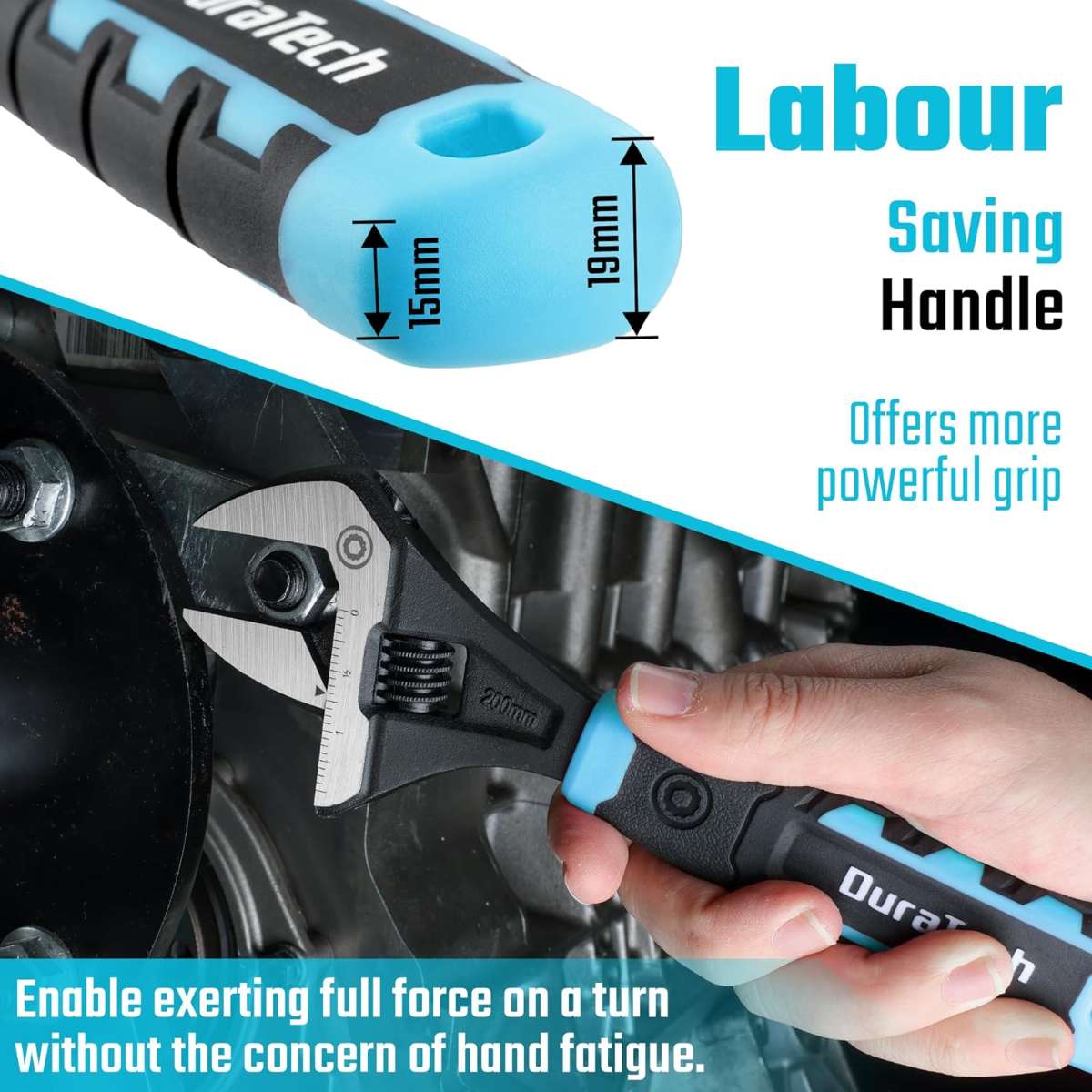 DURATECH 8 Inch Adjustable Wrench