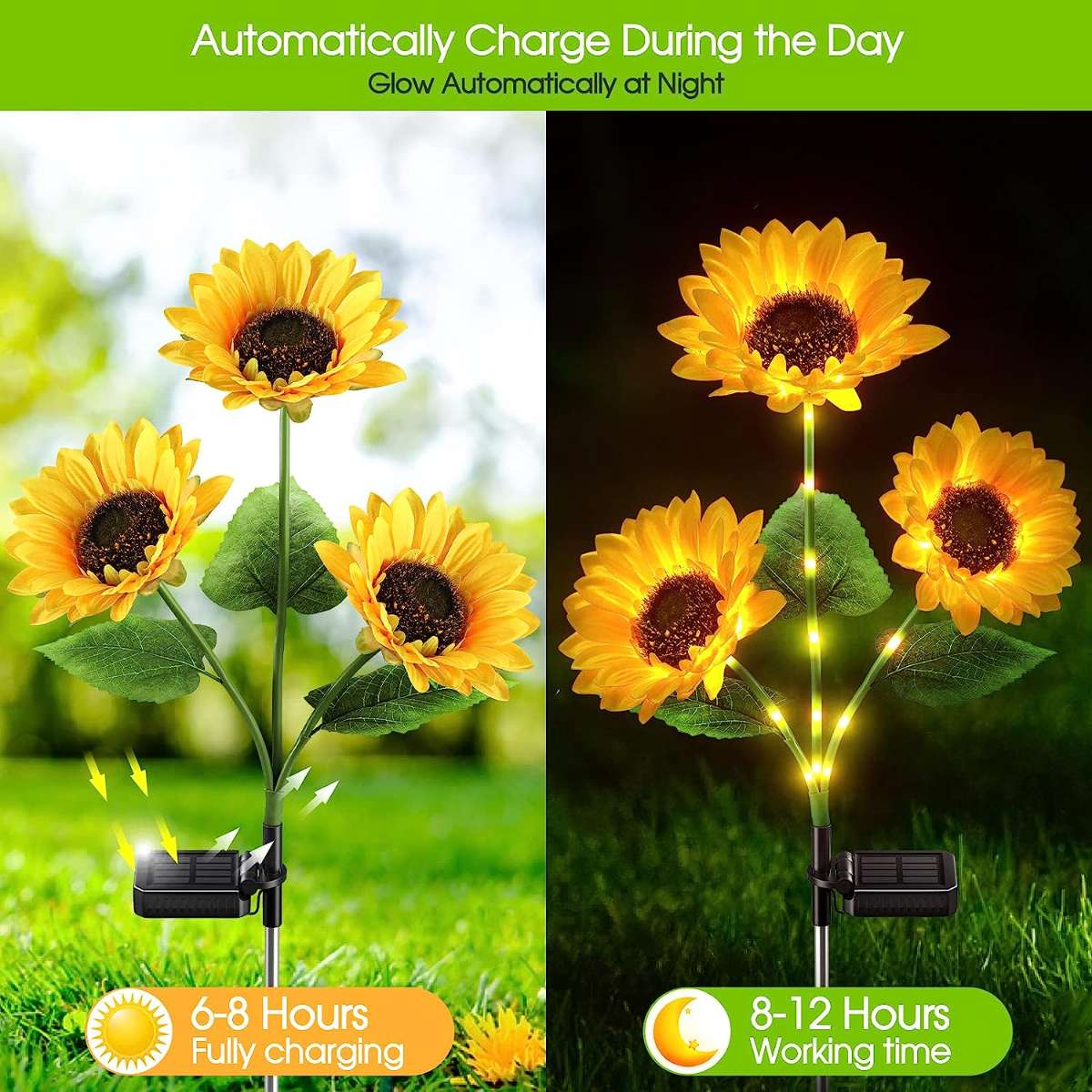 KOOPER Solar Lights Outdoor Garden Decoration