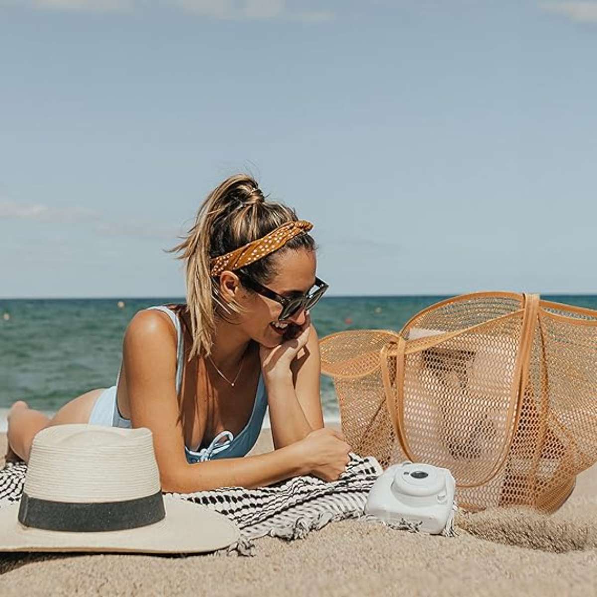 Calidi Beach mesh tote bag