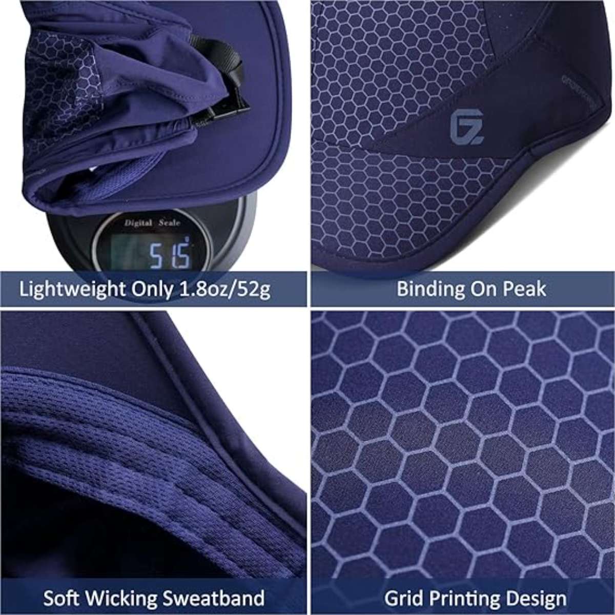 Gardim Kensted soft-brimmed stretch running cap