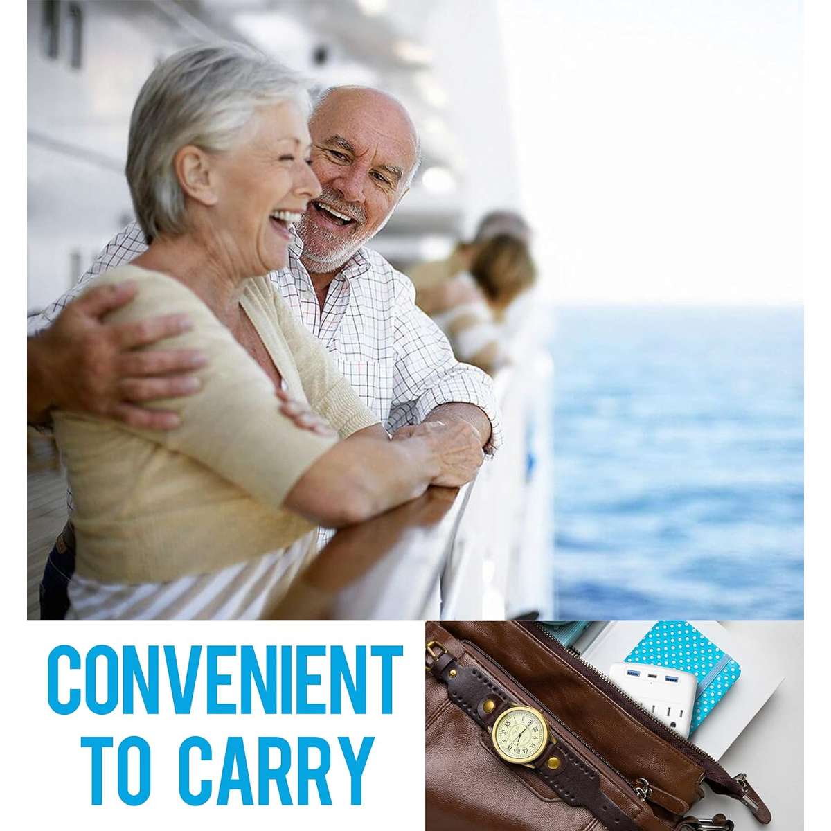 Cruise power strip foldable plug non-surge protector