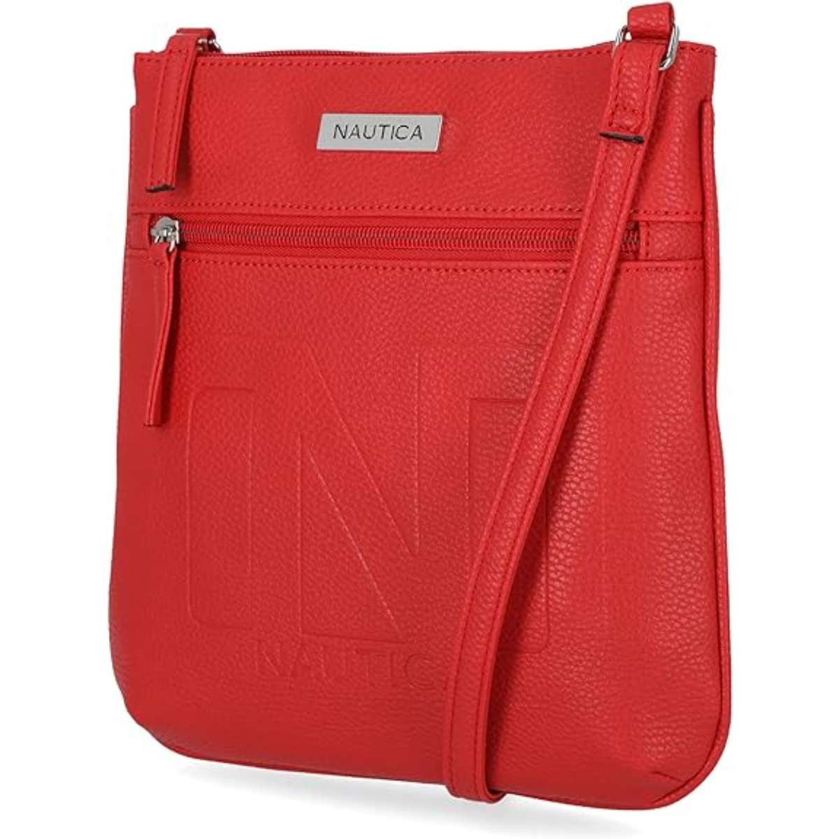 Nautica Womens Lakeside Signature Jaquard North South Crossbody Bag