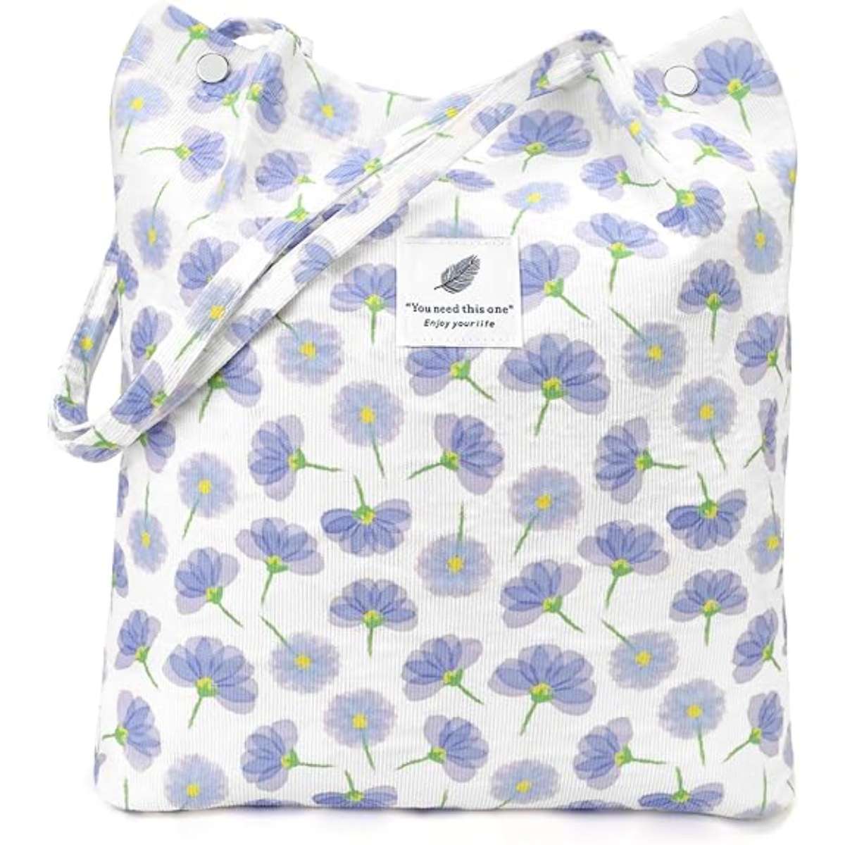 Corduroy women's tote bag