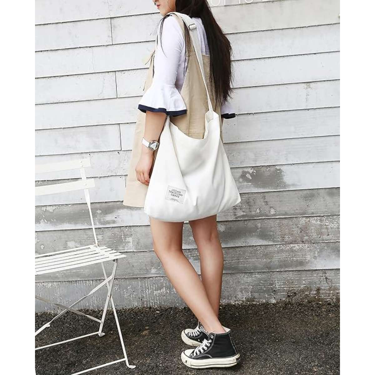 Kofflin Women's Vintage Large Canvas Shoulder Bag