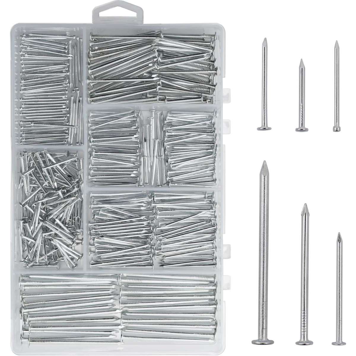 376 pieces of advanced hardware nail assortment kit
