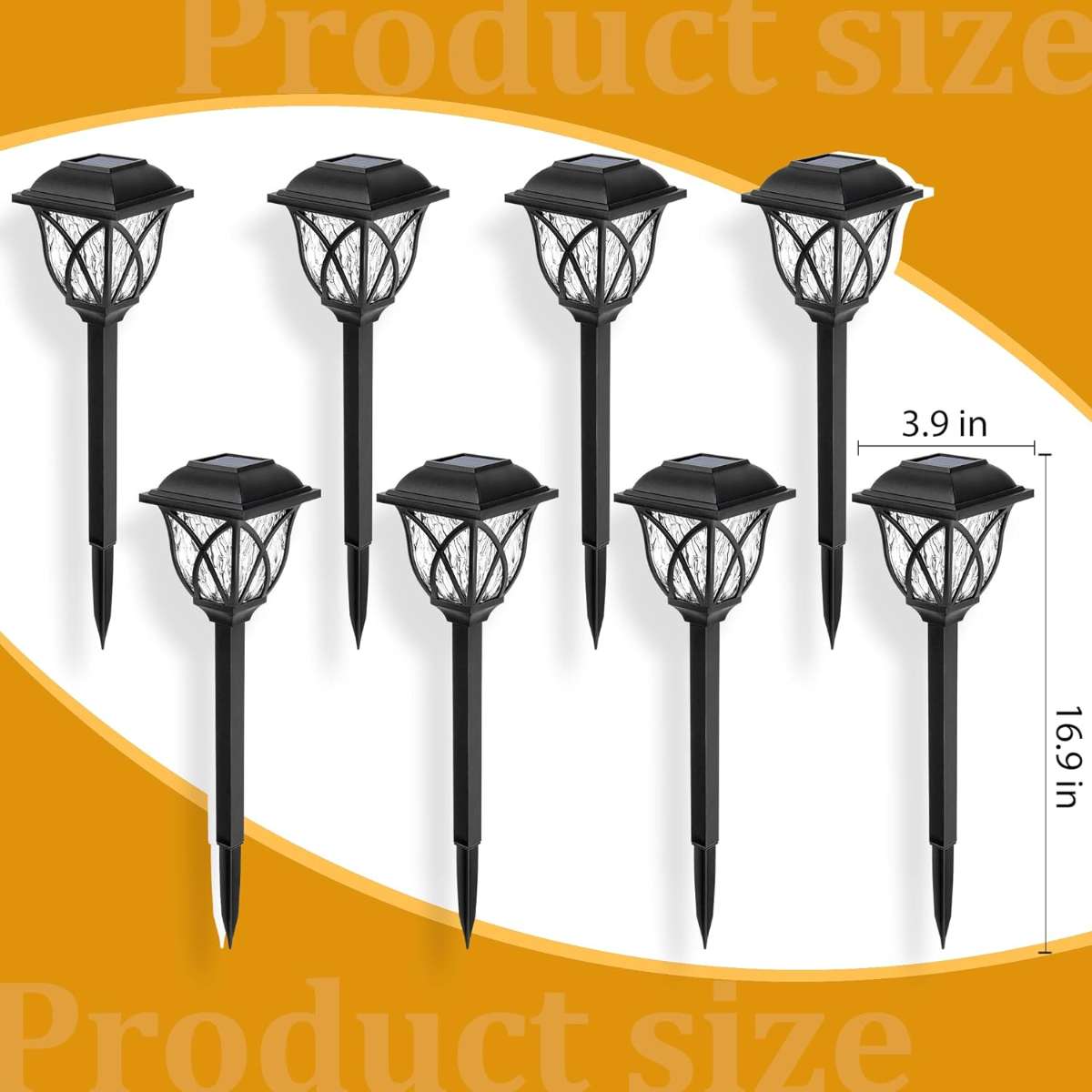 GIGALUMI Solar Light Outdoor Waterproof, (Warm White)