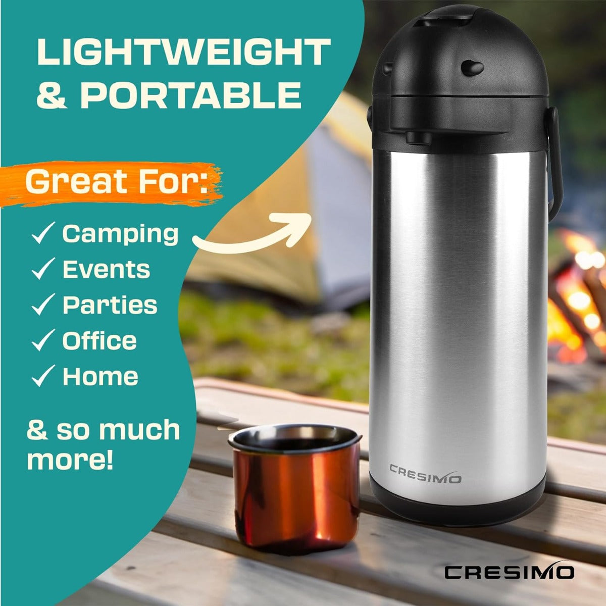 Coffee bottle with pump