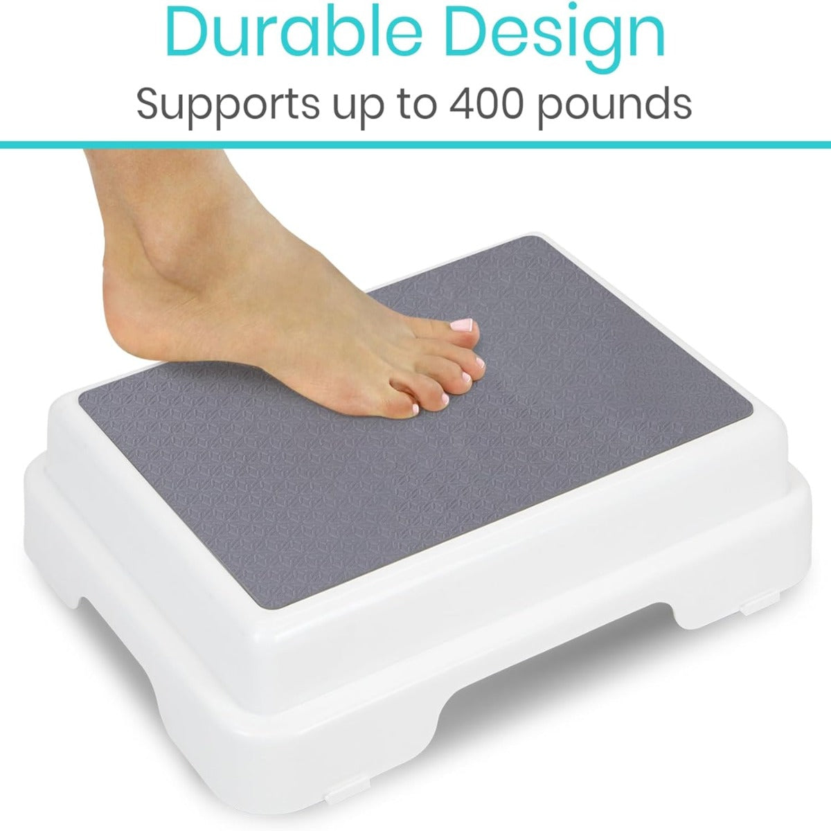 Vive Bath Shower step stool (4.5 inches) is stackable