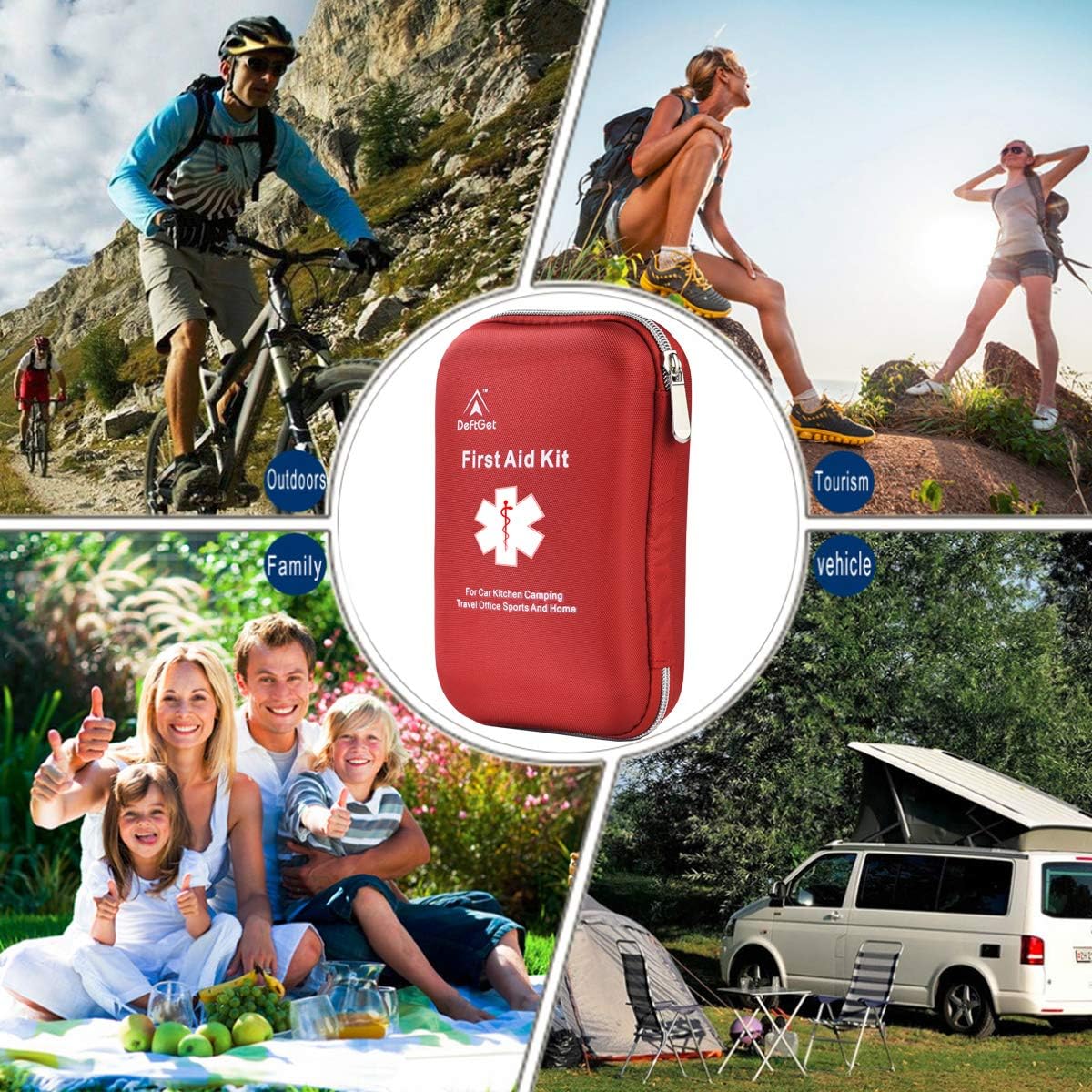 deft163 First aid kit Portable basic injury medical first aid equipment