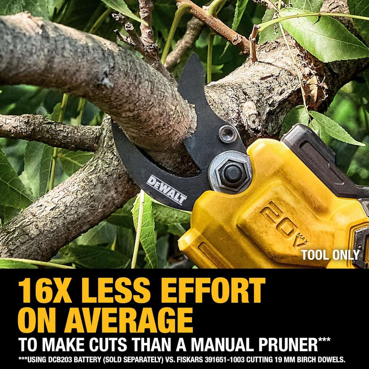DEWALT 20V MAX Pruning Shears Garden Tool, Cordless, Bare Tool Only (DCPR320B)