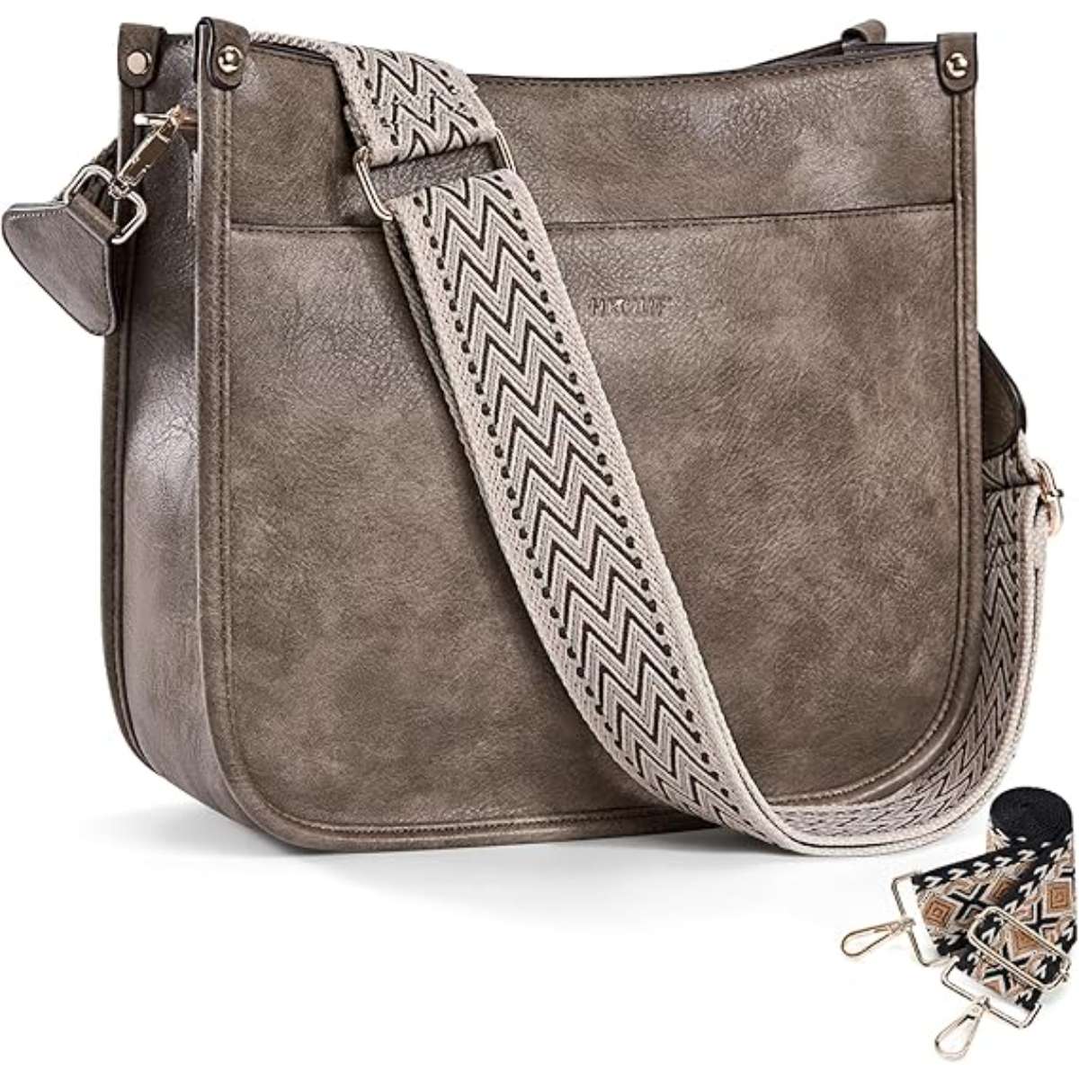 HKCLUF Women's Crossbody Bag Vegan Leather Tote