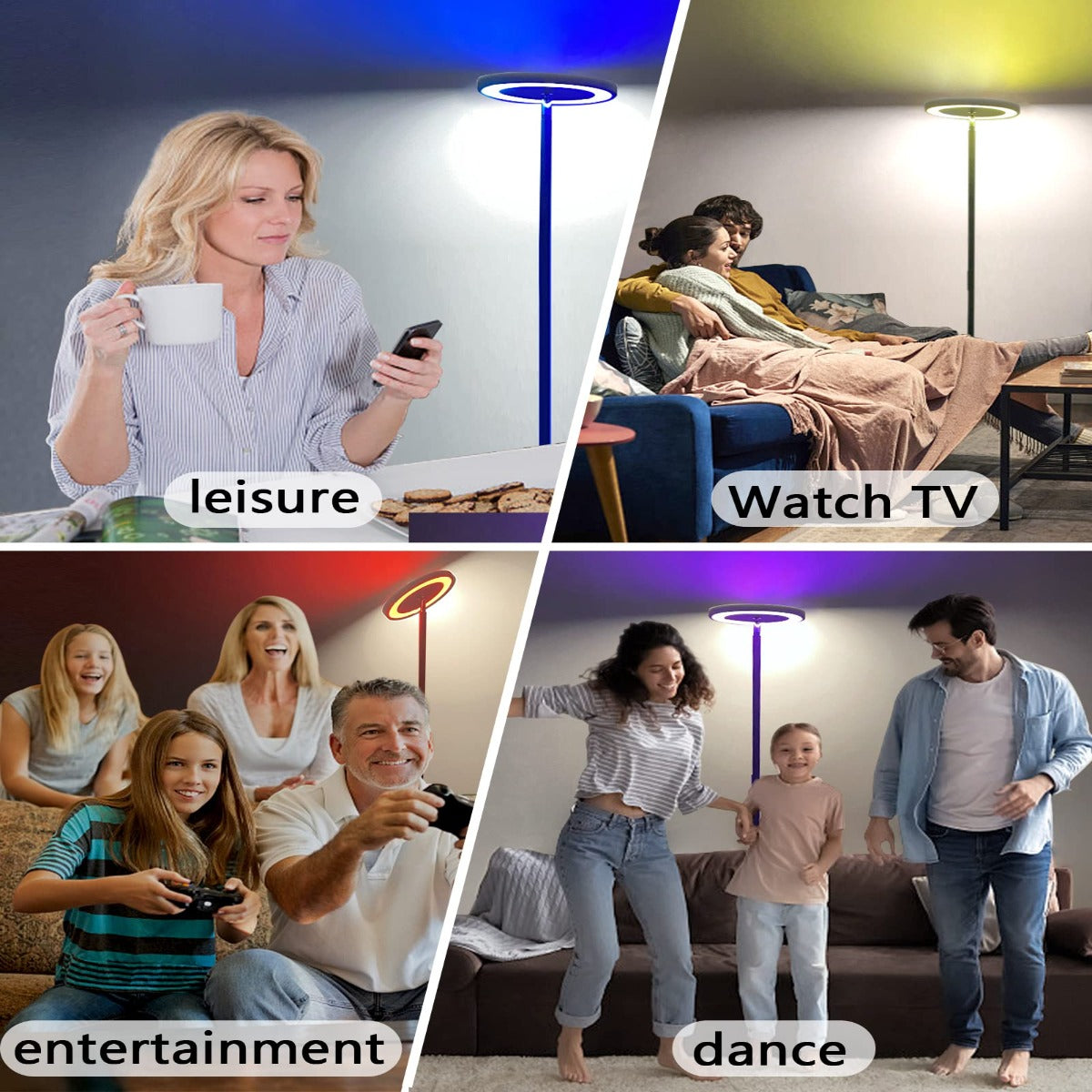 2 Side Lighting Led Floor Lamp