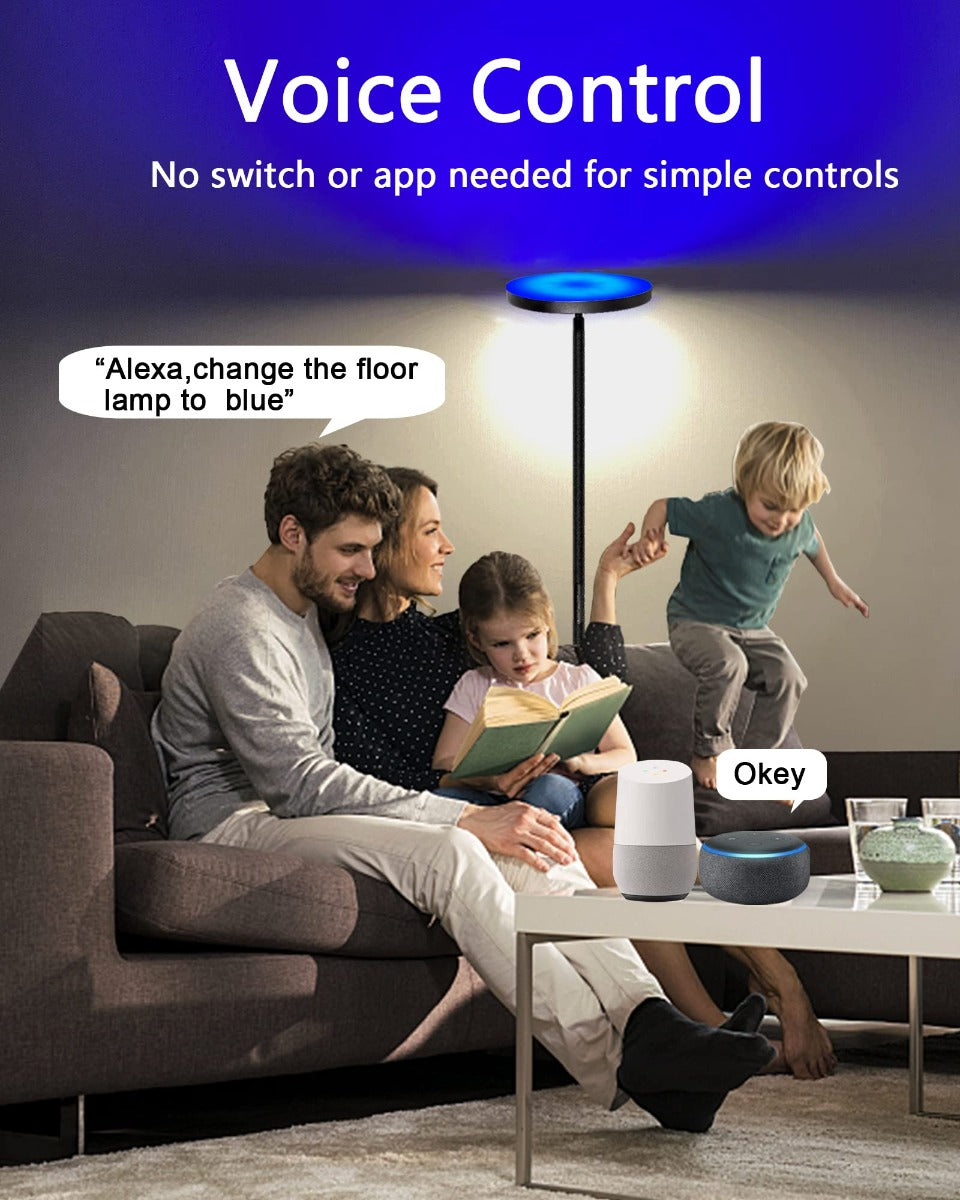 2 Side Lighting Led Floor Lamp