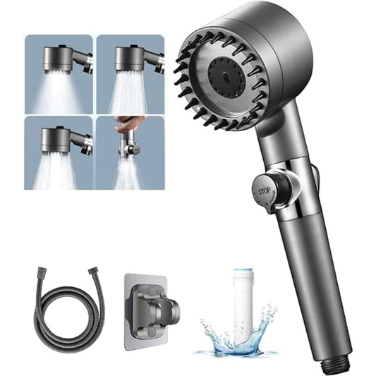Three mode shower filter shower head