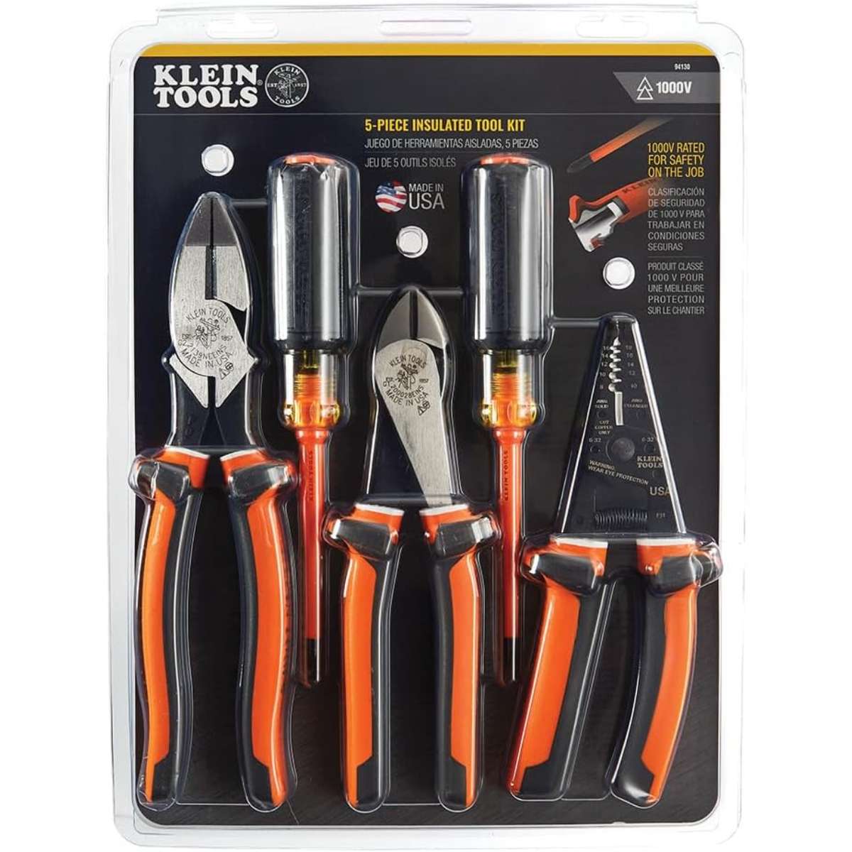 Klein Tools 94130 1000V Insulated Screwdriver Tool Kit