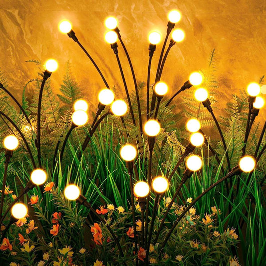 ASMAD Solar Garden Lights, 4 Pack of 32 LED Solar Outdoor Lights
