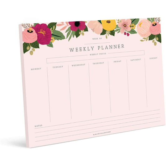 Bliss collects a weekly planner