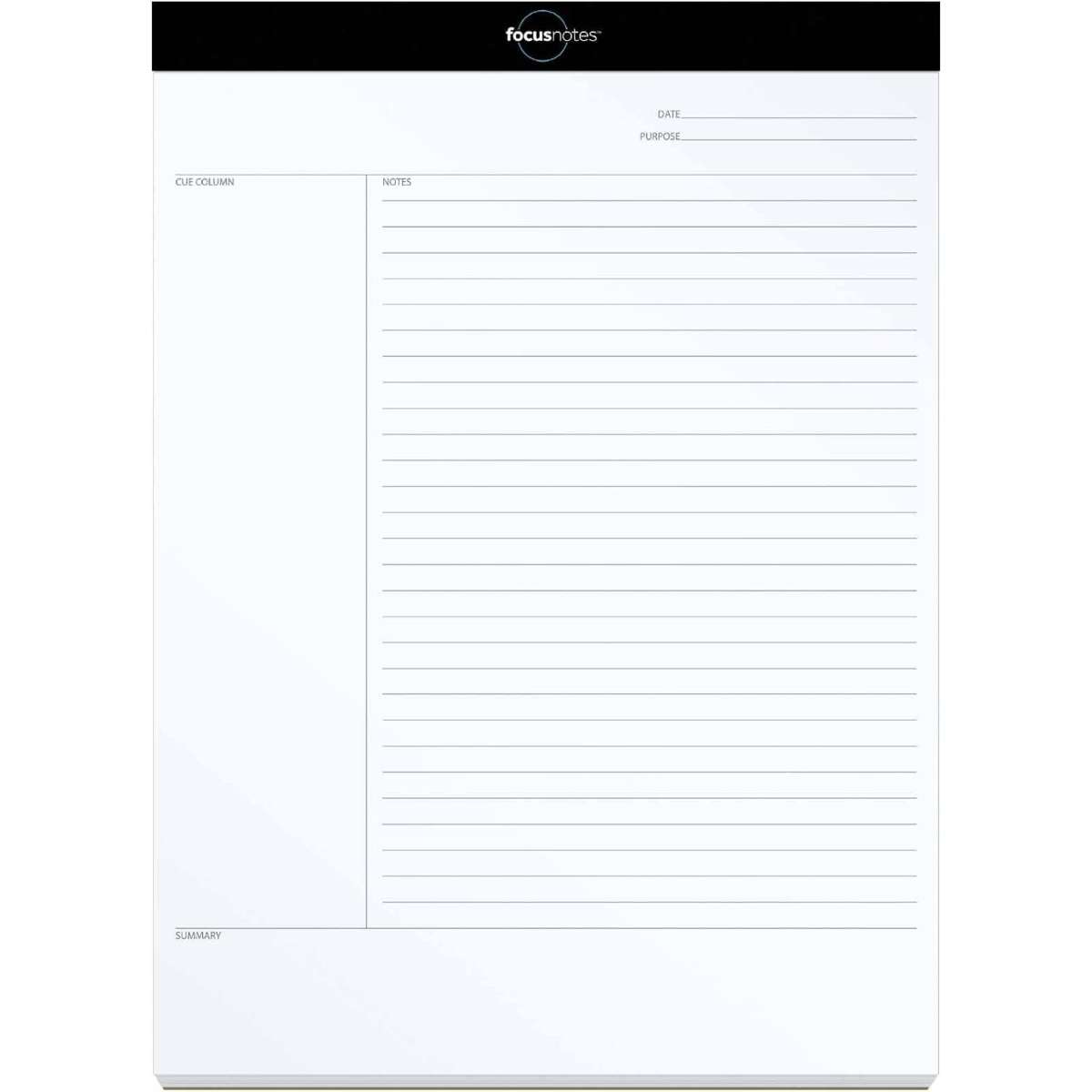 Oxford FocusNotes Writing Pad, 8-1/2" x 11-3/4", 50 Sheets (77103)