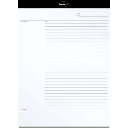 Oxford FocusNotes Writing Pad, 8-1/2" x 11-3/4", 50 Sheets (77103)